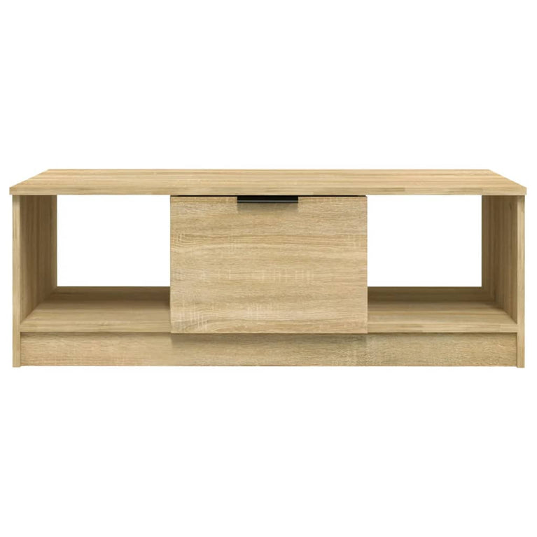 Salontafel 102x50x36 cm bewerkt hout sonoma eikenkleurig MeubelReus