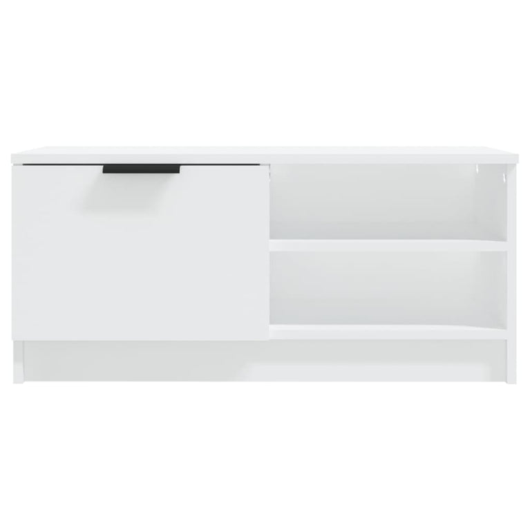 Tv-meubel 80x35x36,5 cm bewerkt hout wit MeubelReus