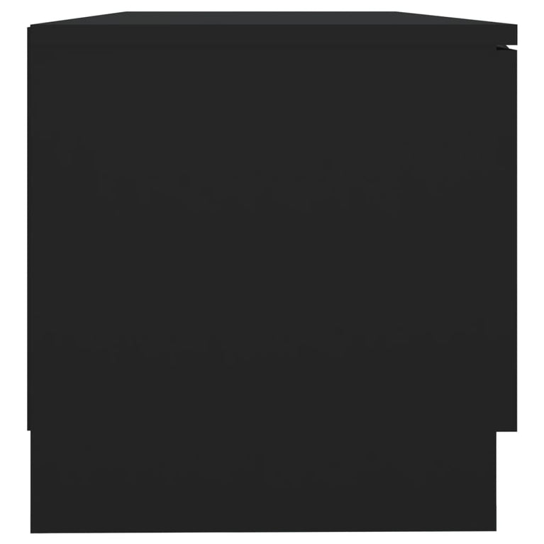 Tv-meubel 80x35x36,5 cm bewerkt hout zwart MeubelReus