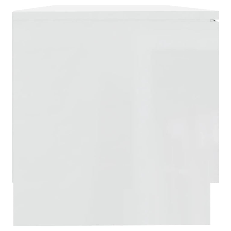 Tv-meubel 80x35x36,5 cm bewerkt hout hoogglans wit MeubelReus