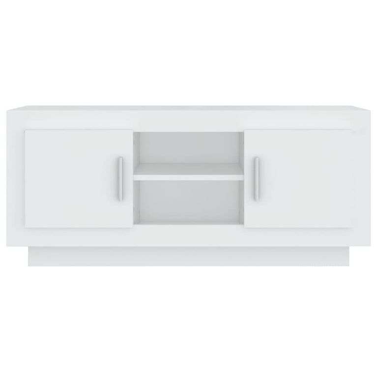 Tv-meubel 102x35x45 cm bewerkt hout wit