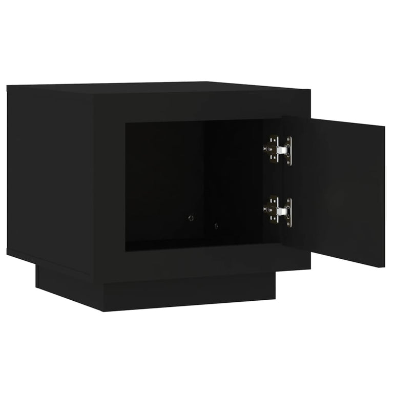 Salontafel 51x50x45 cm bewerkt hout zwart MeubelReus