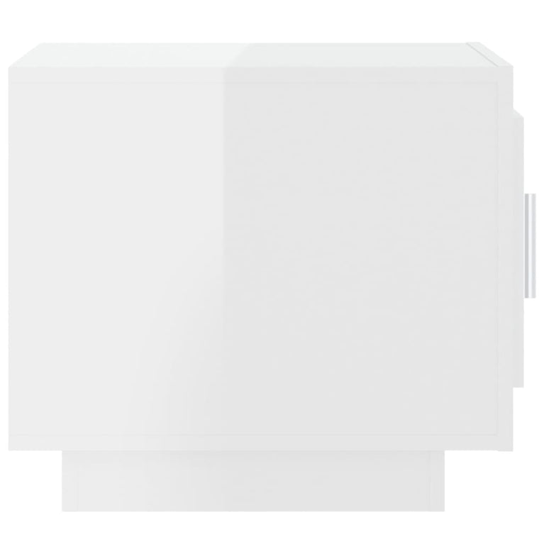 Salontafel 51x50x45 cm bewerkt hout hoogglans wit MeubelReus