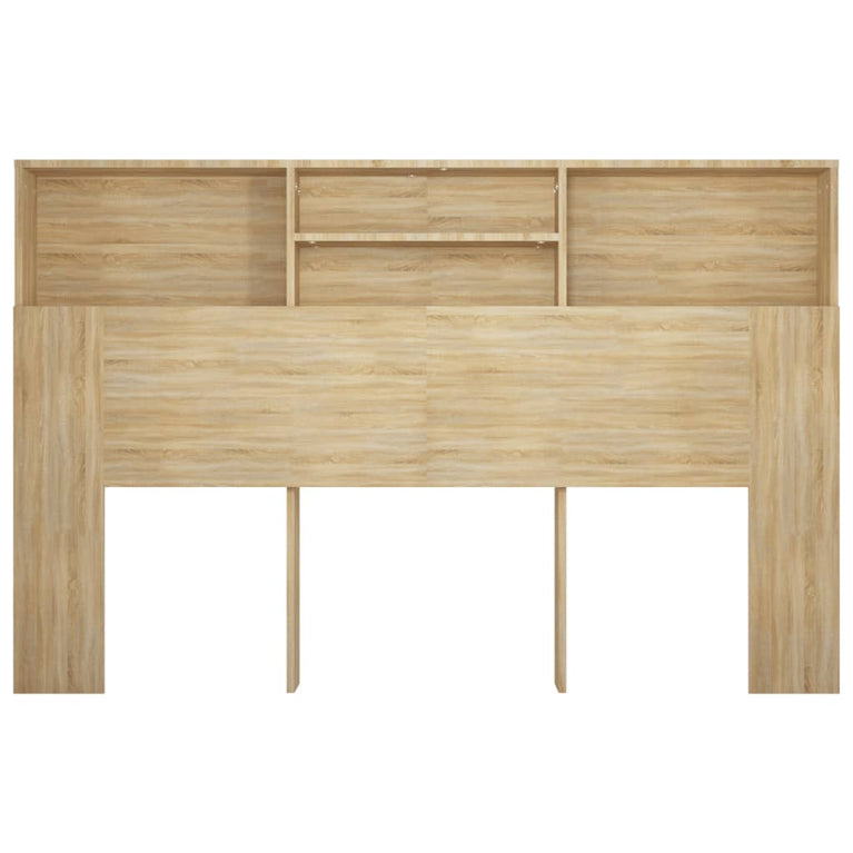 Hoofdbordkast 160x19x103,5 cm sonoma eikenkleurig