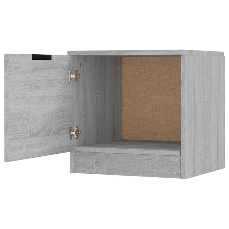 Nachtkastjes 2 st 40x39x40 cm grijs sonoma eikenkleurig MeubelReus
