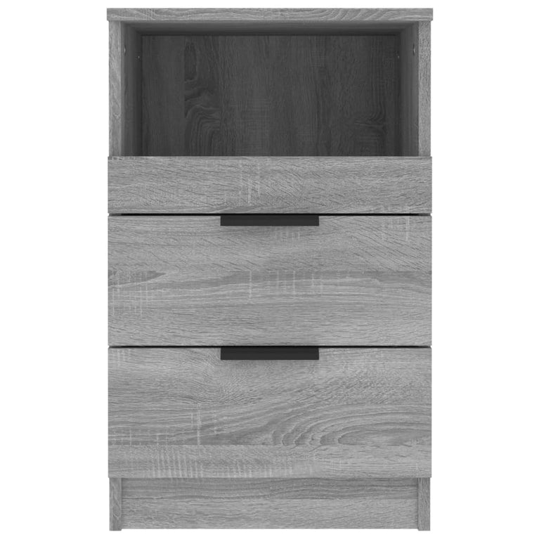 Nachtkastjes 2 st bewerkt hout grijs sonoma eikenkleurig MeubelReus
