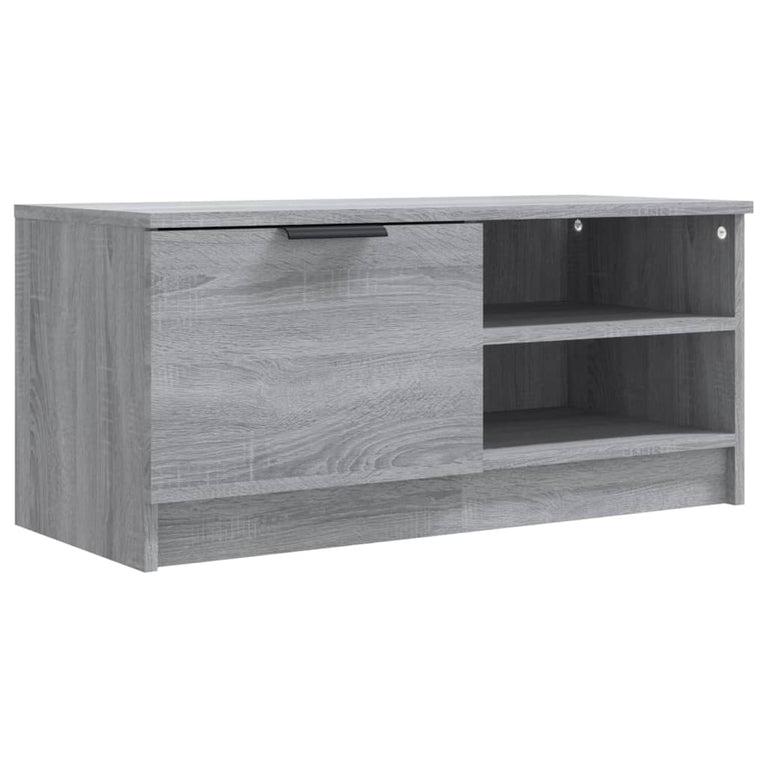 Tv-meubel 80x35x36,5 cm bewerkt hout grijs sonoma eikenkleurig MeubelReus