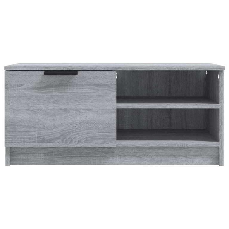 Tv-meubel 80x35x36,5 cm bewerkt hout grijs sonoma eikenkleurig MeubelReus