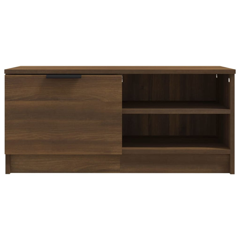 Tv-meubel 80x35x36,5 cm bewerkt hout bruineikenkleurig MeubelReus
