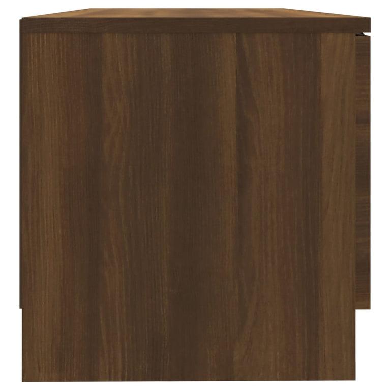 Tv-meubel 80x35x36,5 cm bewerkt hout bruineikenkleurig MeubelReus