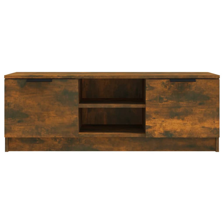 Tv-meubel 102x35x36,5 cm bewerkt hout gerookt eikenkleurig MeubelReus
