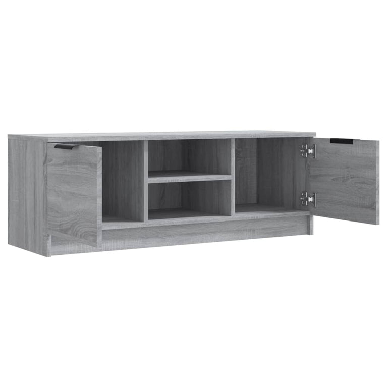 Tv-meubel 102x35x36,5 cm bewerkt hout grijs sonoma eikenkleurig MeubelReus