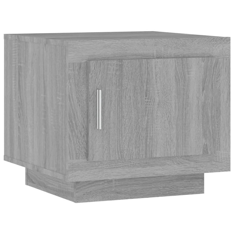 Salontafel 51x50x45 cm bewerkt hout grijs sonoma eikenkleurig MeubelReus