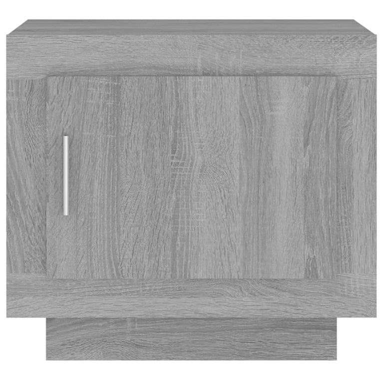 Salontafel 51x50x45 cm bewerkt hout grijs sonoma eikenkleurig MeubelReus