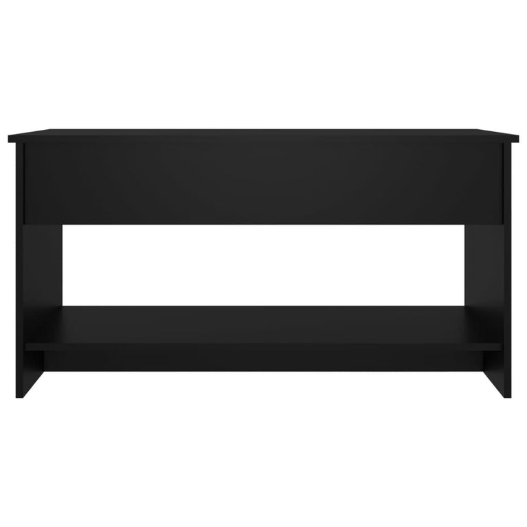 Salontafel 102x50x52,5 cm bewerkt hout zwart