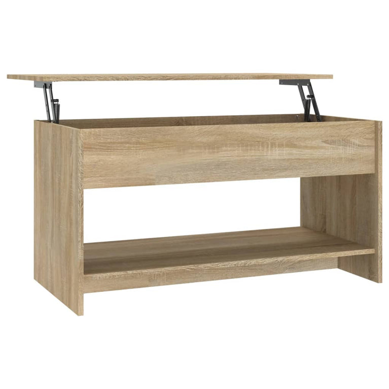Salontafel 102x50x52,5 cm bewerkt hout sonoma eikenkleurig MeubelReus