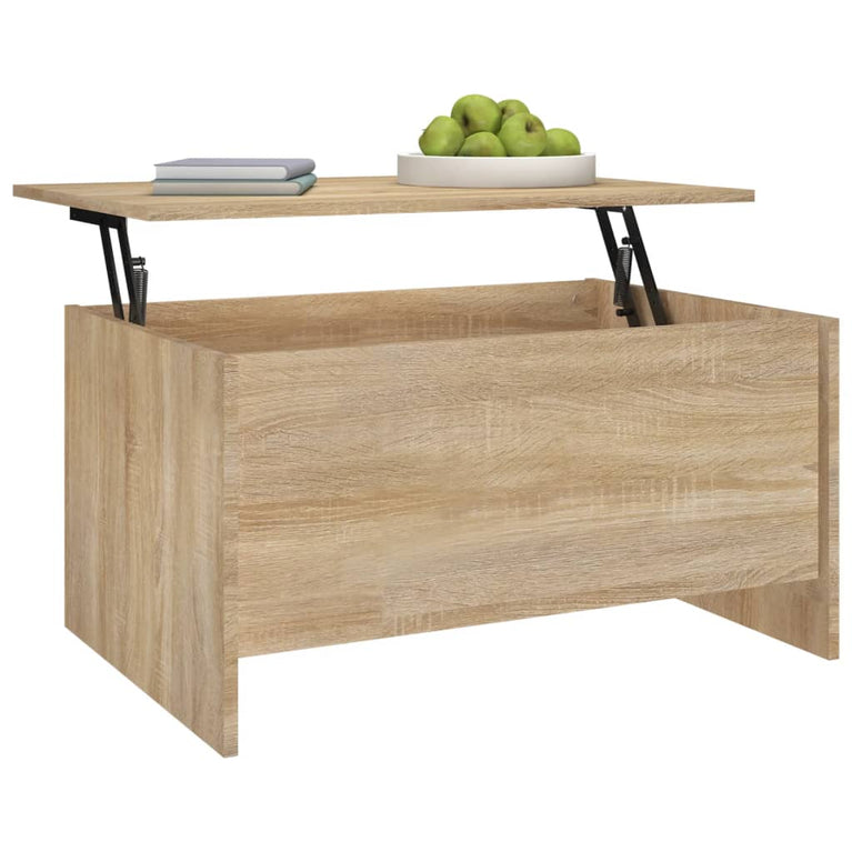 Salontafel 80x55,5x41,5 cm bewerkt hout sonoma eikenkleurig MeubelReus