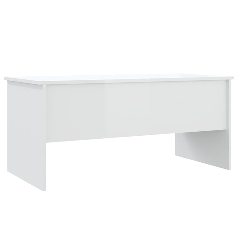 Salontafel 102x50,5x46,5 cm bewerkt hout hoogglans wit MeubelReus