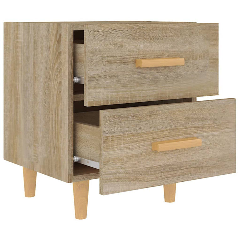 Nachtkastjes 2 st 40x35x47,5 cm sonoma eikenkleurig MeubelReus