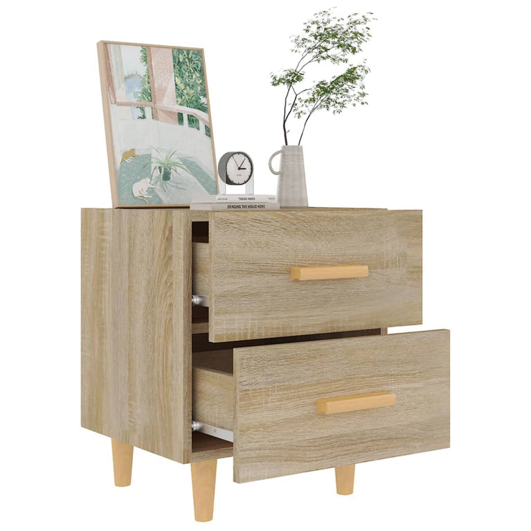Nachtkastjes 2 st 40x35x47,5 cm sonoma eikenkleurig MeubelReus
