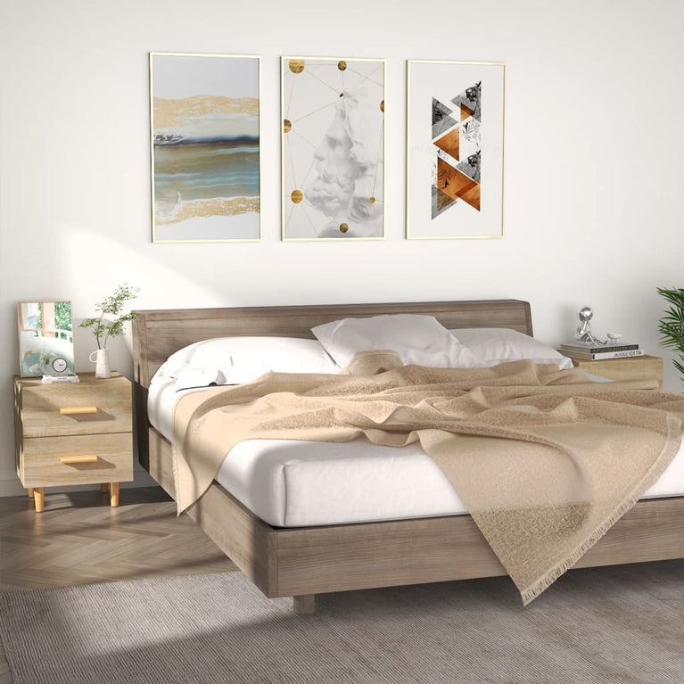 Nachtkastjes 2 st 40x35x47,5 cm sonoma eikenkleurig MeubelReus