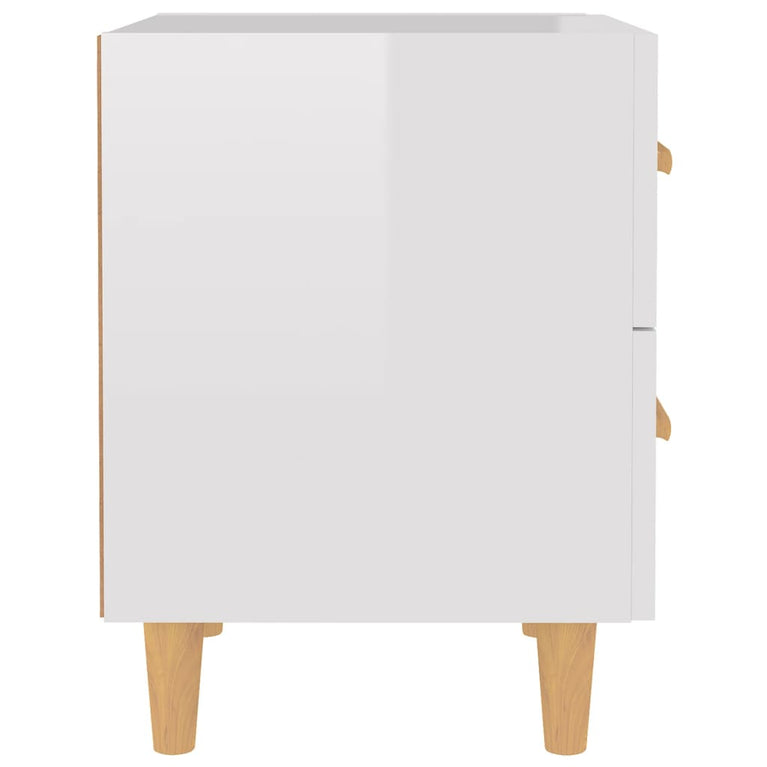Nachtkastjes 2 st 40x35x47,5 cm hoogglans wit MeubelReus