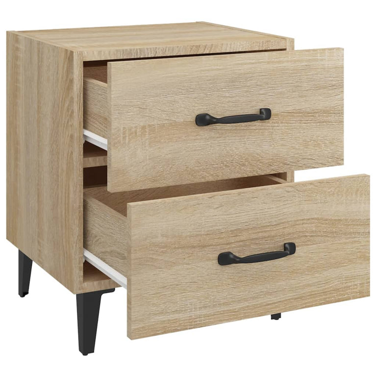 Nachtkastjes 2 st 40x35x47,5 cm sonoma eikenkleurig MeubelReus