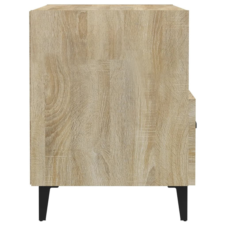 Nachtkastje bewerkt hout sonoma eikenkleurig MeubelReus