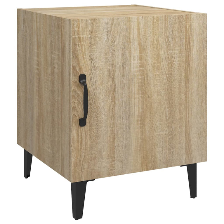 Nachtkastjes 2 st bewerkt hout sonoma eikenkleurig MeubelReus