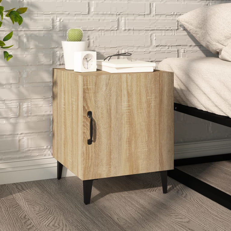 Nachtkastjes 2 st bewerkt hout sonoma eikenkleurig MeubelReus