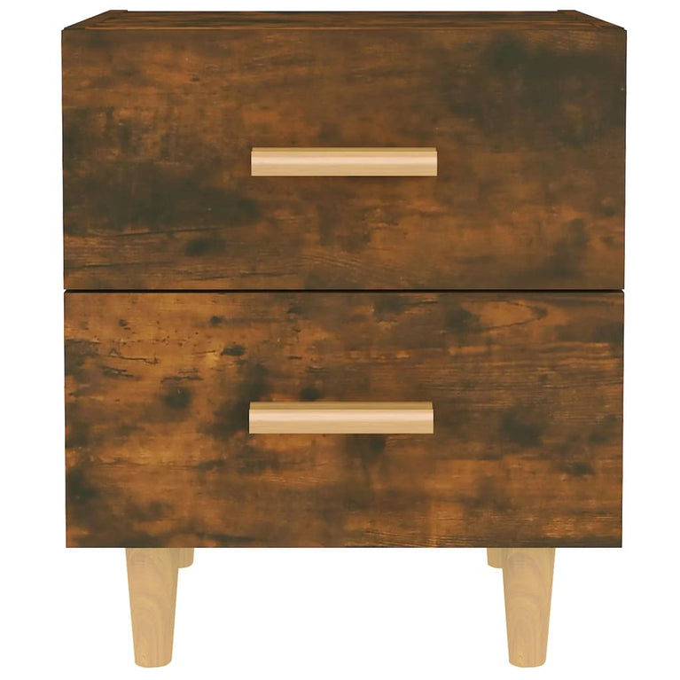 Nachtkastjes 2 st 40x35x47,5 cm gerookt eikenkleurig MeubelReus