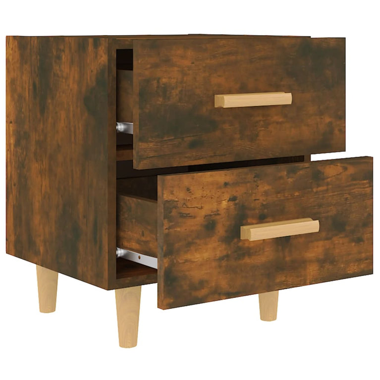 Nachtkastjes 2 st 40x35x47,5 cm gerookt eikenkleurig MeubelReus
