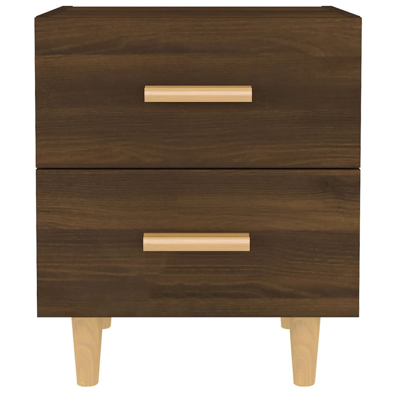 Nachtkastjes 2 st 40x35x47,5 cm bruineikenkleurig MeubelReus