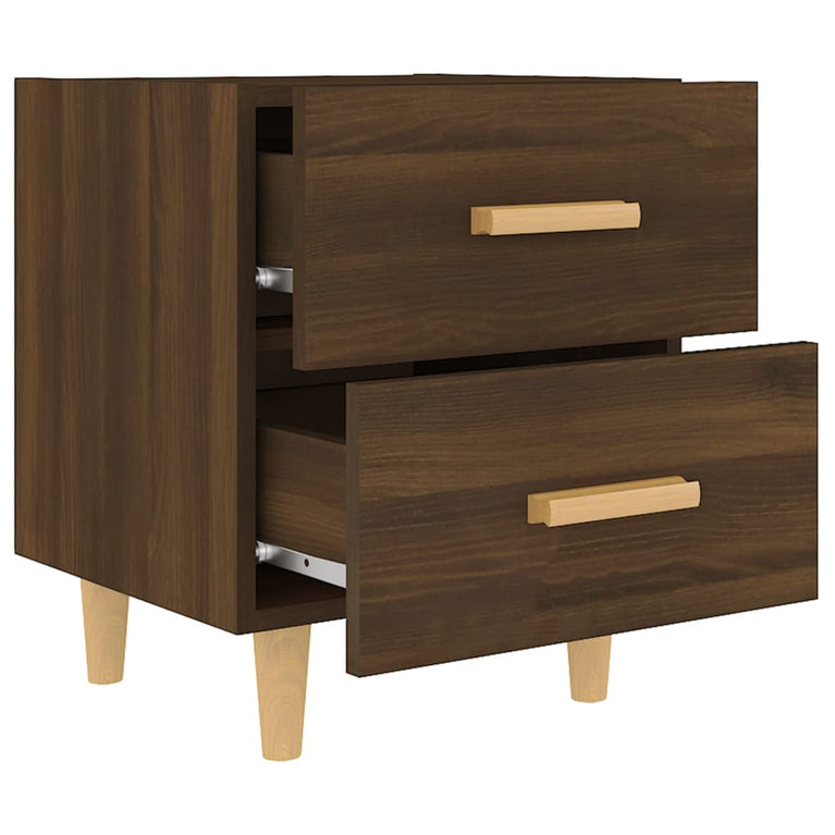 Nachtkastjes 2 st 40x35x47,5 cm bruineikenkleurig MeubelReus