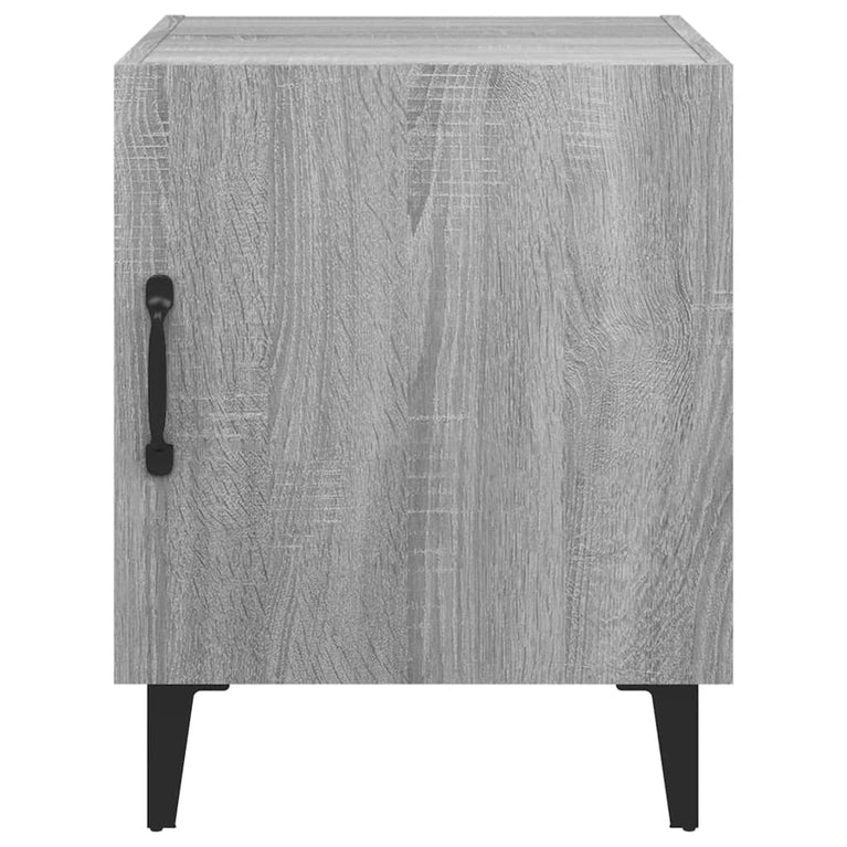 Nachtkastjes 2 st bewerkt hout grijs sonoma eikenkleurig MeubelReus