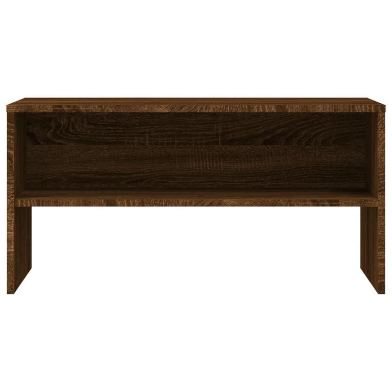 Tv-meubel 80x40x40 cm bewerkt hout bruineikenkleurig