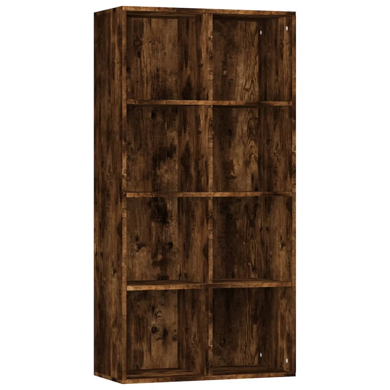 Boekenkast 66x30x130 cm bewerkt hout gerookt eikenkleurig MeubelReus