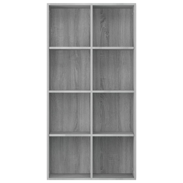 Boekenkast 66x30x130 cm bewerkt hout sonoma grijs MeubelReus