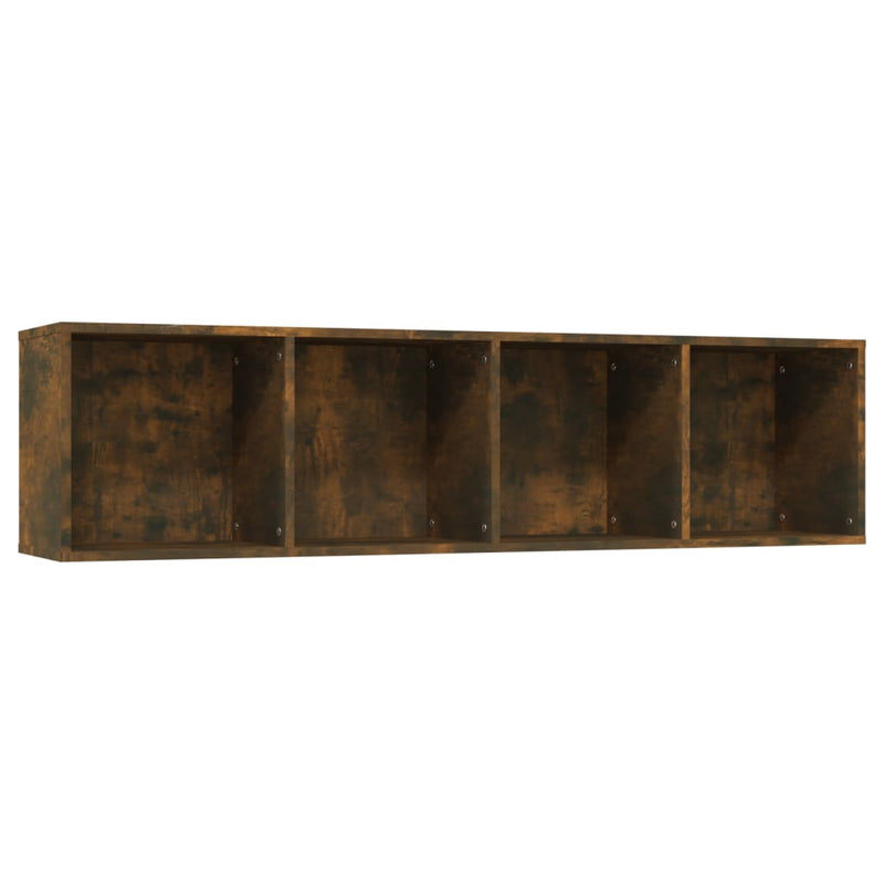 Boekenkast/tv-meubel 143x30x36 cm bewerkt hout gerookt eiken MeubelReus