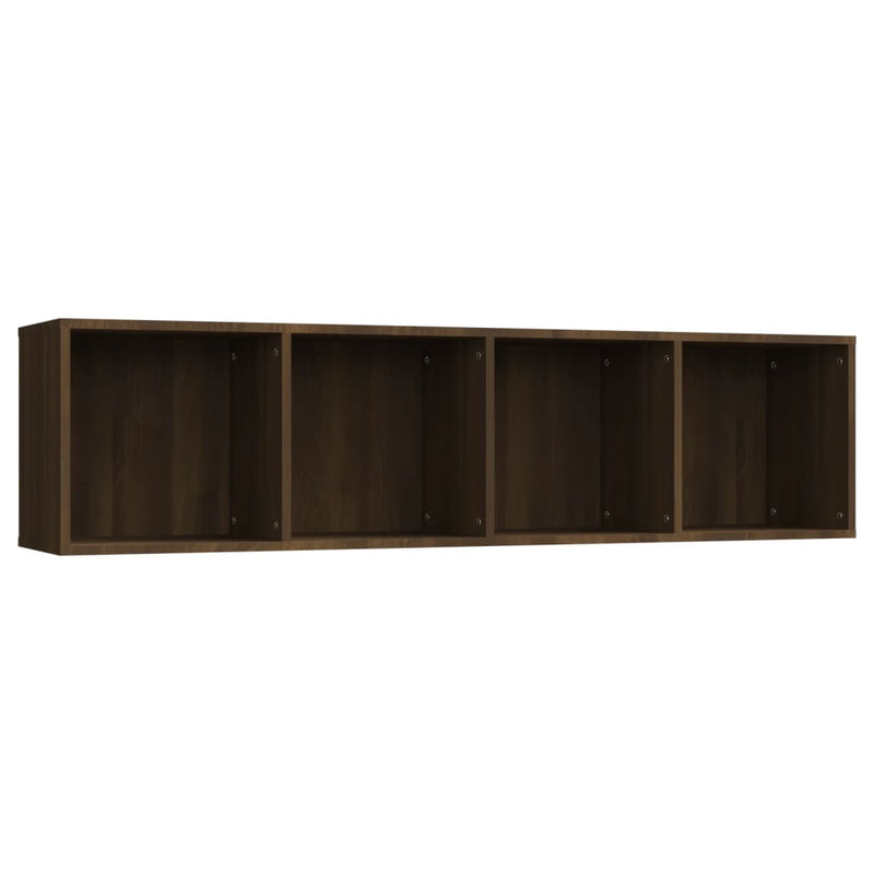 Boekenkast/tv-meubel 143x30x36 cm bewerkt hout bruineikenkleur MeubelReus