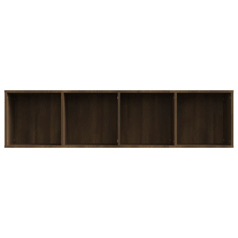 Boekenkast/tv-meubel 143x30x36 cm bewerkt hout bruineikenkleur MeubelReus