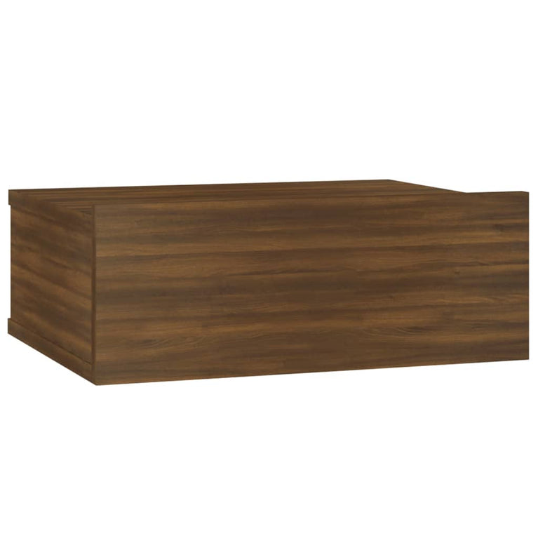 Nachtkastjes 2 st zwevend 40x30x15 cm bewerkt hout bruineiken MeubelReus