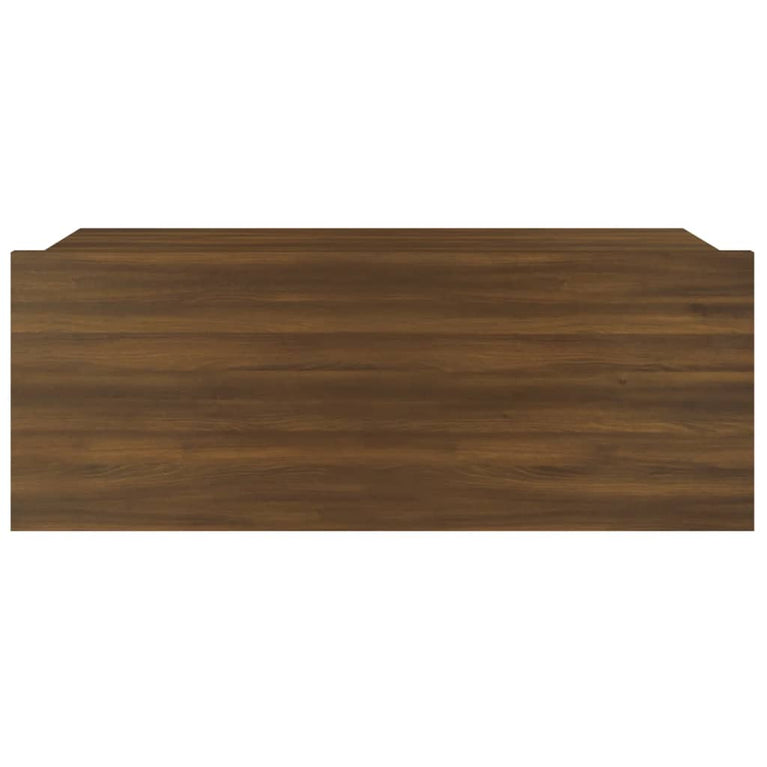 Nachtkastjes 2 st zwevend 40x30x15 cm bewerkt hout bruineiken MeubelReus