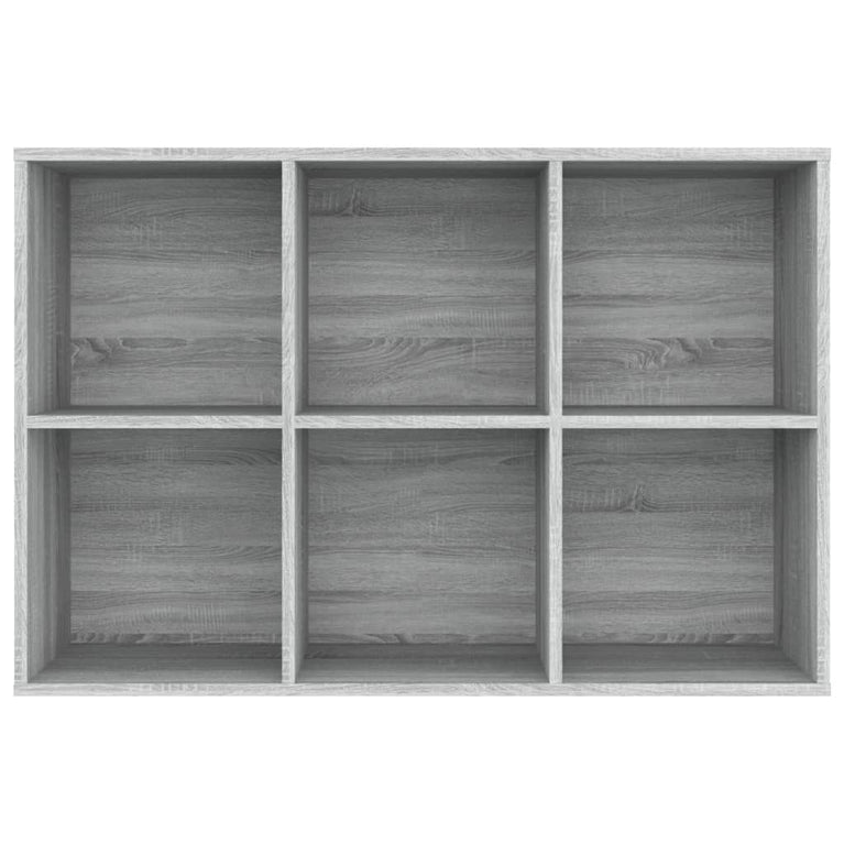 Boekenkast/dressoir 66x30x98 cm bewerkt hout grijs sonoma eiken MeubelReus