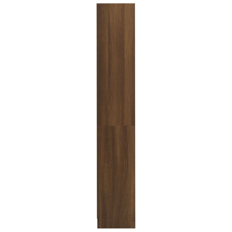 Boekenkast met 4 schappen 80x24x142 cm hout bruin eikenkleur MeubelReus