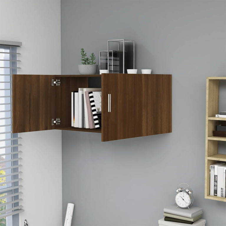 Hangkast 80x39x40 cm bewerkt hout bruineikenkleurig MeubelReus