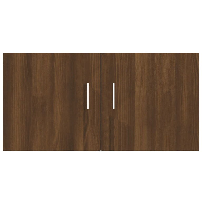 Hangkast 80x39x40 cm bewerkt hout bruineikenkleurig MeubelReus