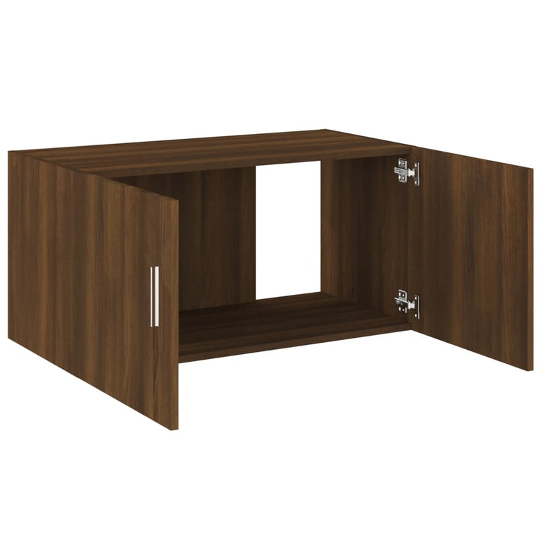 Hangkast 80x39x40 cm bewerkt hout bruineikenkleurig MeubelReus
