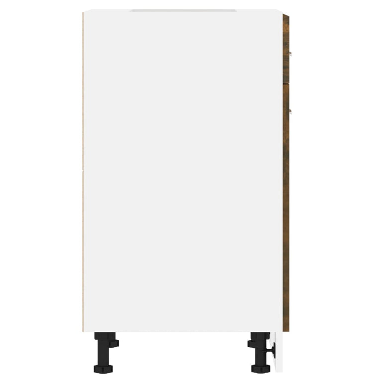 Onderkast met lade 50x46x81,5 cm bewerkt hout gerookt eiken MeubelReus