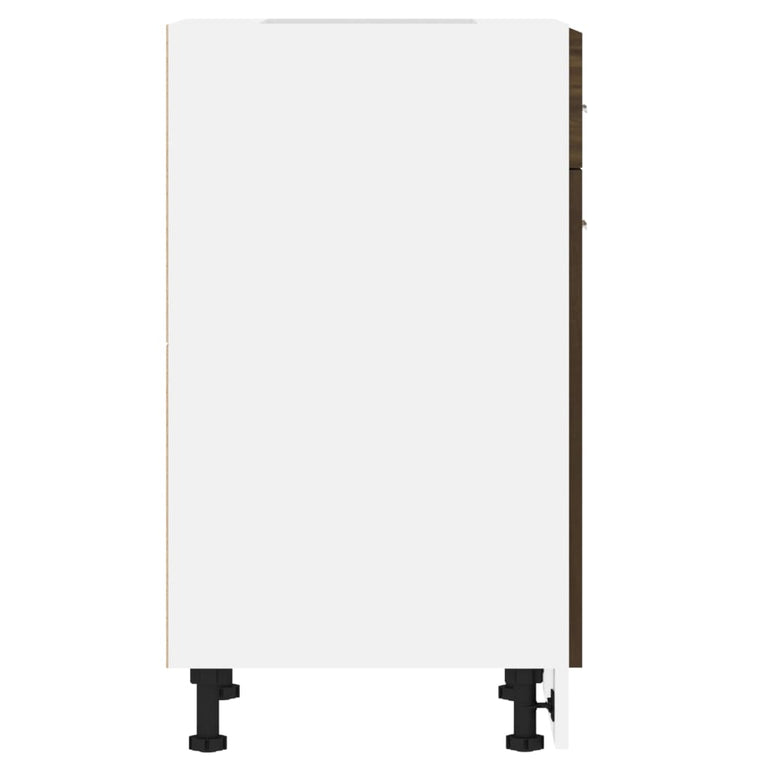 Onderkast met lade 50x46x81,5 cm bewerkt hout bruineikenkleurig MeubelReus